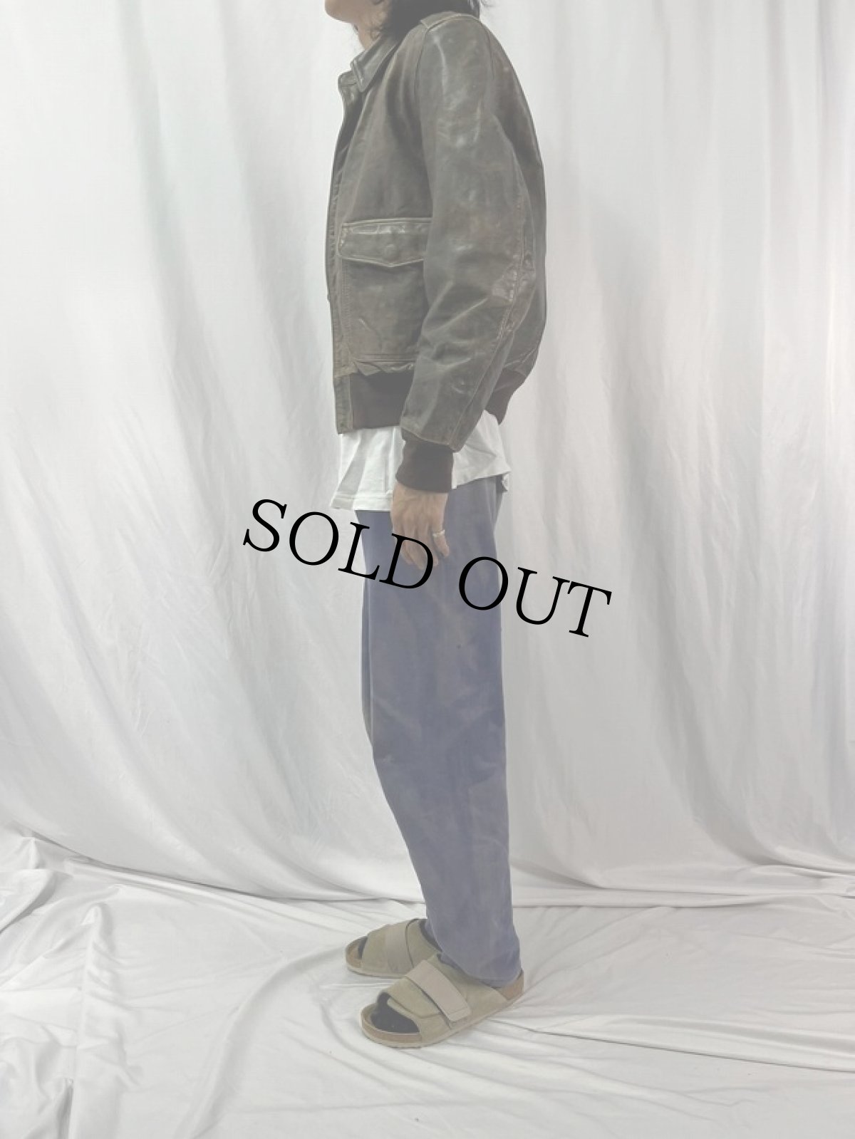 画像3: 80's BANANA REPUBLIC レザージャケット SIZE38 (3)