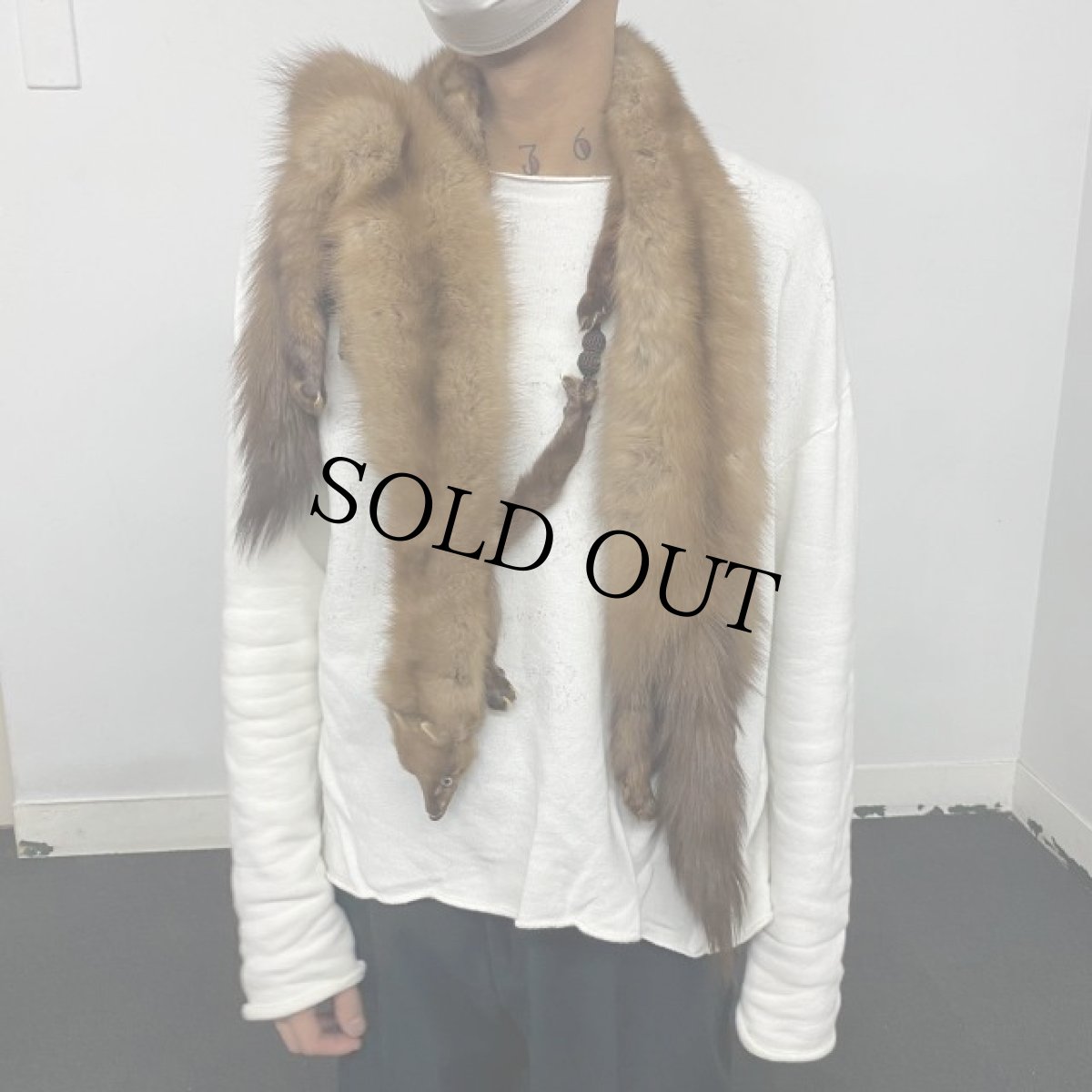 画像2: ミンク リアルファーマフラー (2)