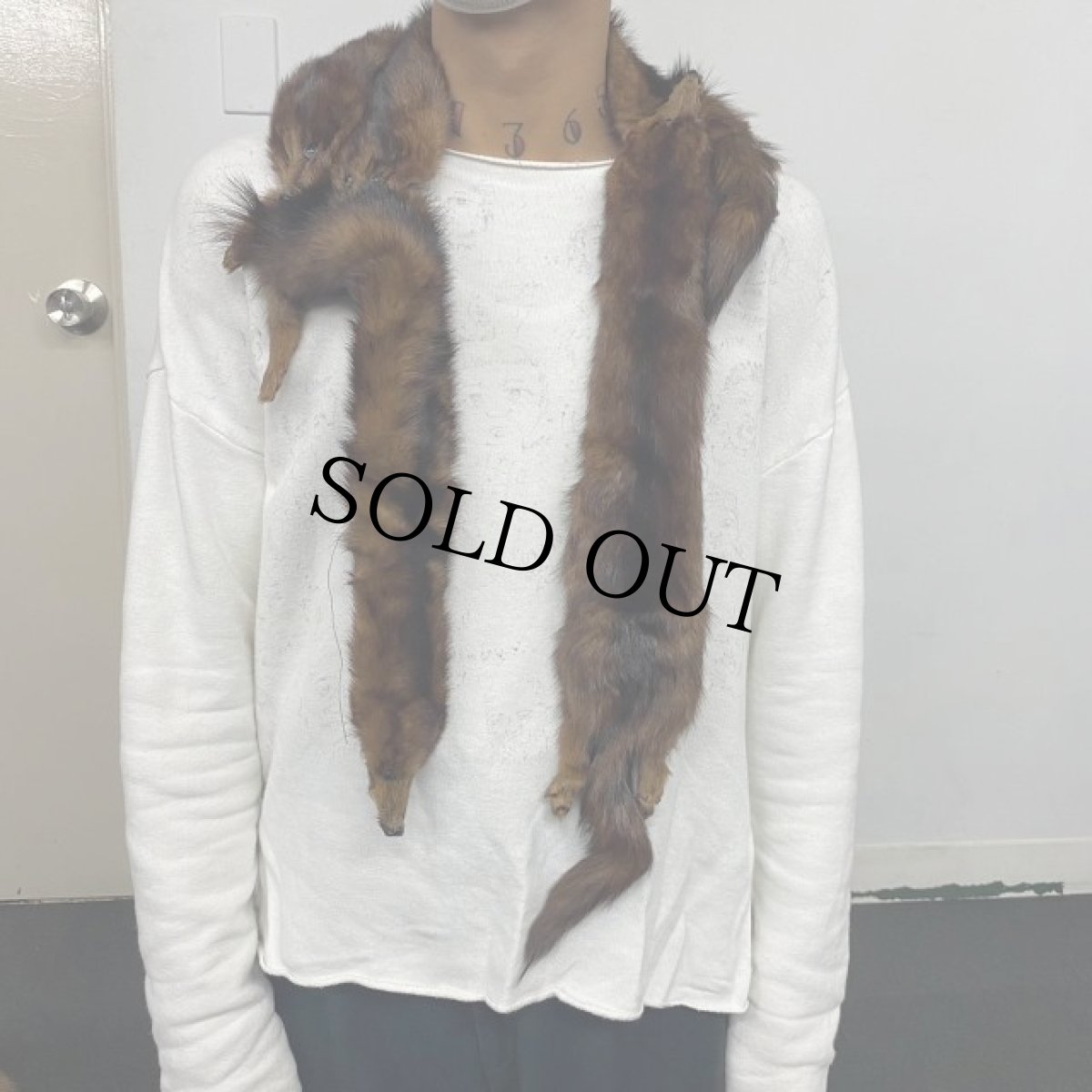 画像2: ミンク リアルファーマフラー (2)