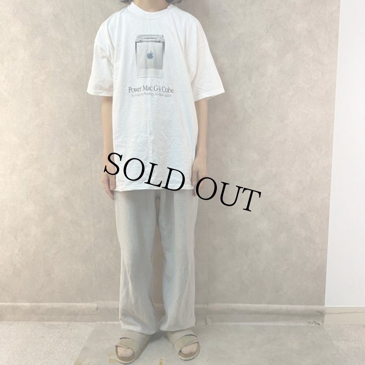 画像2: 00's Apple "Power Mac G4 Cube" プリントTシャツ XL (2)