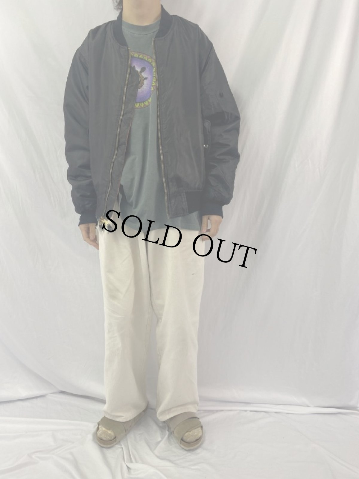 画像2: ROTHCO 民間用 MA-1 フライトジャケット XL (2)