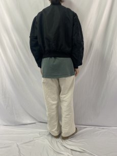 画像4: 90's〜 ALPHA INDUSTRIES,INC. 民間用 MA-1 フライトジャケット LARGE (4)