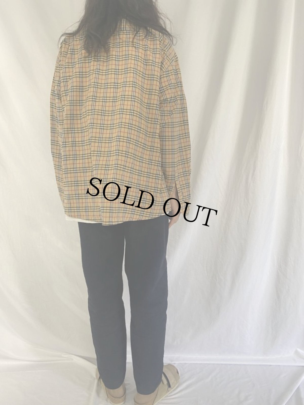 画像4: BUBERRY LONDON バーバリーチェック柄 ボタンダウンシャツ (4)