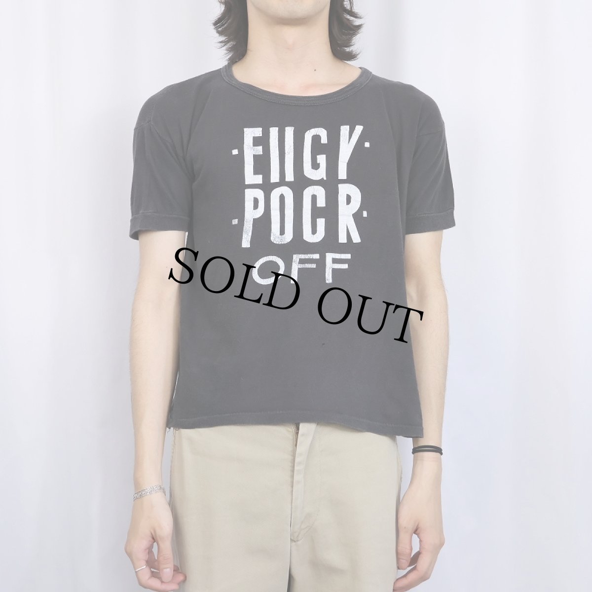 画像3: 70〜80's "FUCK OFF" パキ綿 Fワード ギミックプリントTシャツ BLACK L (3)