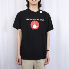 画像2: 2000's "CAN YOU HEAR ME NOW?" プリントTシャツ BLACK L (2)