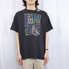 画像2: 90's USA製 Fワード プリントTシャツ BLACK XL (2)