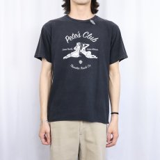 画像2: Thunder Trucks "Pete's Club" スケートブランドプリントTシャツ BLACK M (2)
