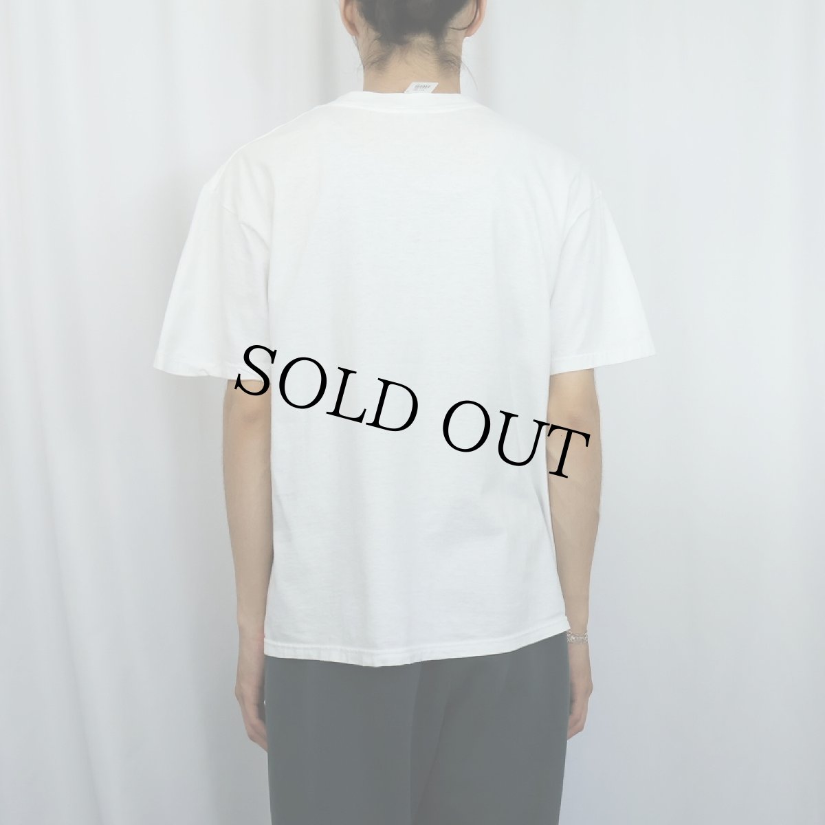 画像3: 90's Largery Literary USA製 "T.S. Eliot" 偉人イラストプリントTシャツ L (3)