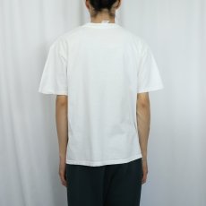 画像3: 90's Largery Literary USA製 "T.S. Eliot" 偉人イラストプリントTシャツ L (3)