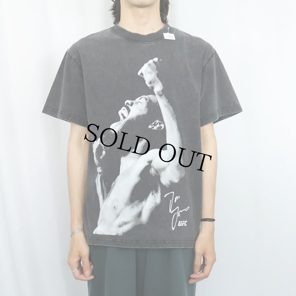 画像2: UFC "Jon Jones" 総合格闘家 プリントTシャツ BLACK S (2)