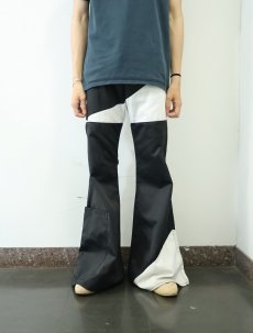 画像4: MEUCCI 切り替えデザイン フレアパンツ W30 (4)