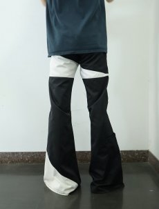画像5: MEUCCI 切り替えデザイン フレアパンツ W30 (5)
