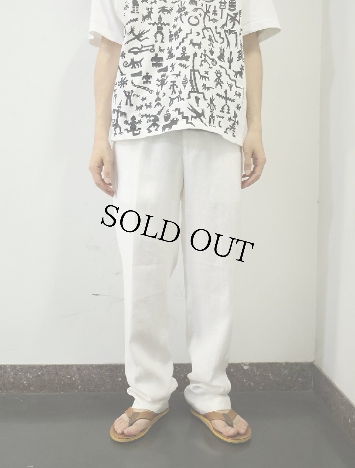 画像2: LAUREN RALPH LAUREN リネンスラックス W35 タグ付き (2)