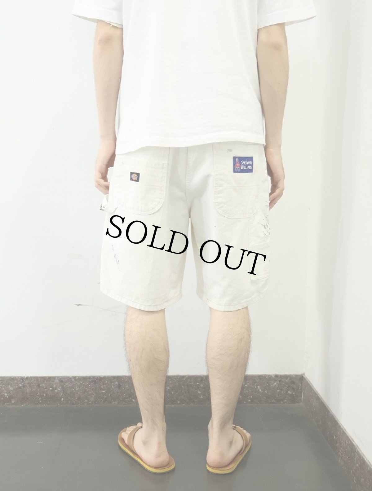 画像4: Dickies ペンキペイント ペインターショーツ W35 (4)