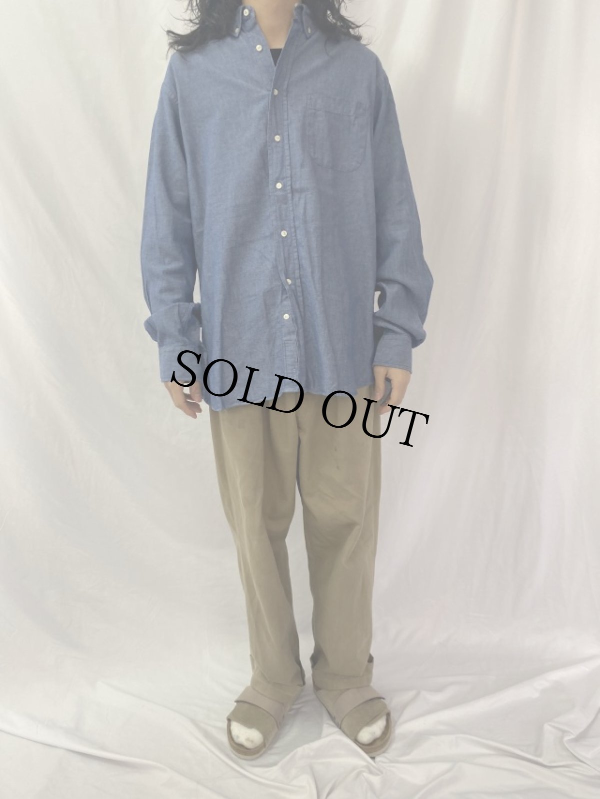 画像2: INDIVIDUALIZED SHIRTS "SLIM FIT" ボタンダウンシャツ XL (2)