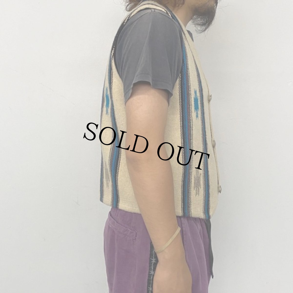 画像4: 50's〜 CENTINELA USA製 チマヨベスト 38 (4)