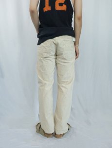 画像2: KENZO HOMME ストライプ柄 コットン×ポリエステル パンツ W35 (2)