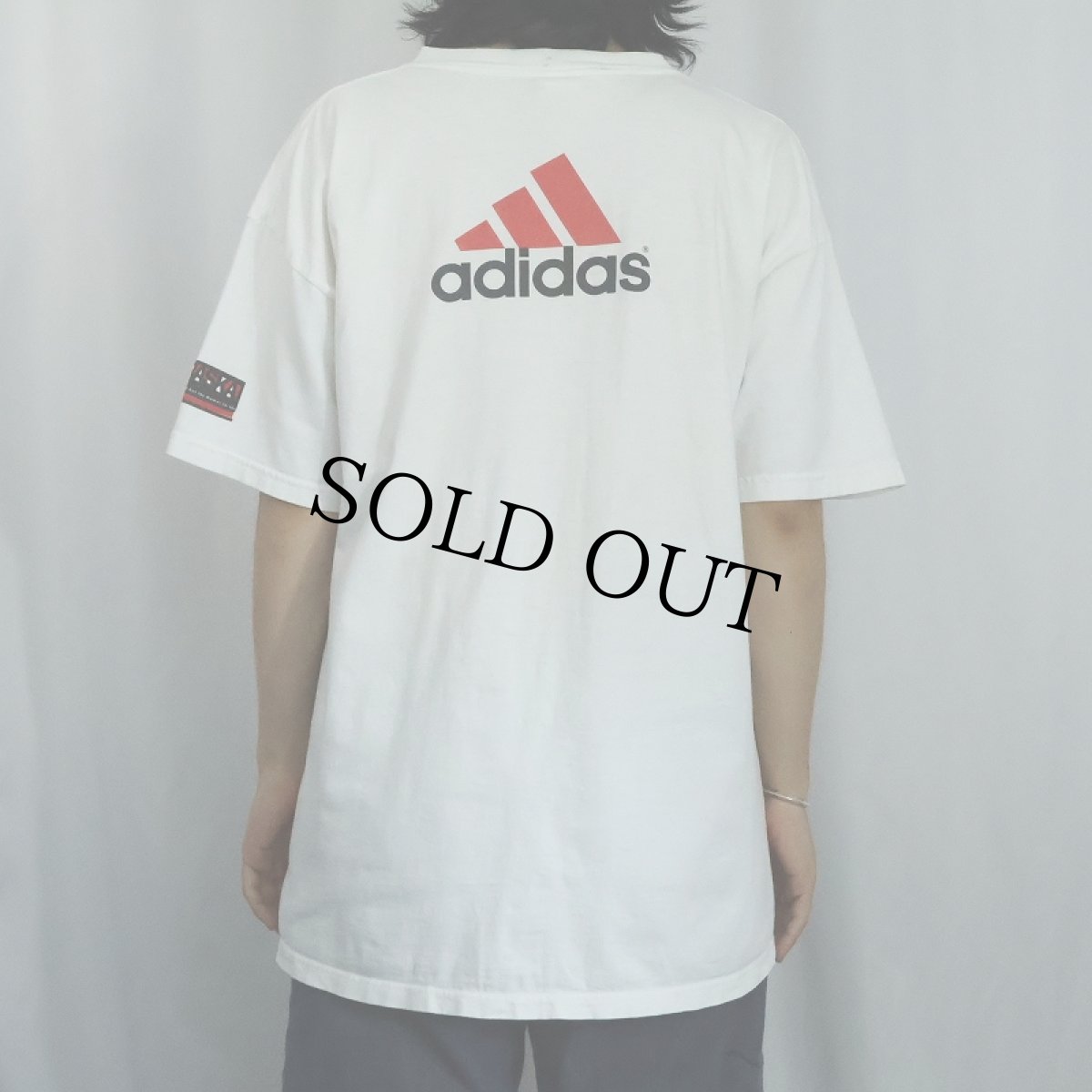 画像4: 90's adidas USA製 "GO BIG RED NEBRASKA" プリントTシャツ L (4)