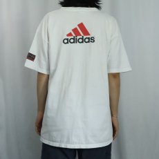 画像4: 90's adidas USA製 "GO BIG RED NEBRASKA" プリントTシャツ L (4)