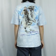 画像4: 90's〜 LIQUID BLUE "STAR WAES" 大判プリント映画Tシャツ L (4)