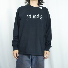 画像2: "got mocha?" 広告パロディプリントロンT BLACK L (2)