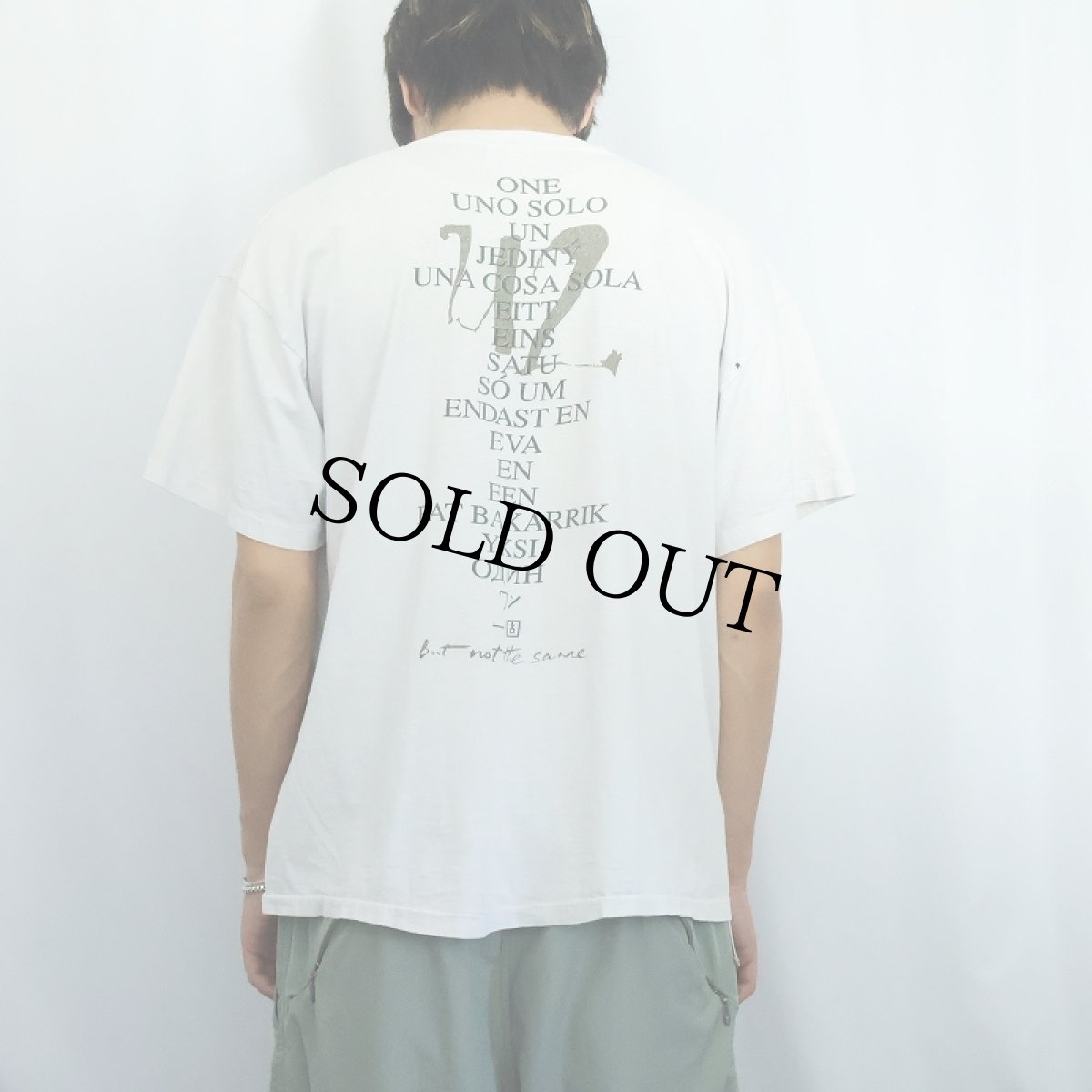 画像4: 90's U2 "one" USA製 ロックバンドツアープリントTシャツ XL (4)