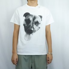 画像2: 犬フォトプリントTシャツ M (2)