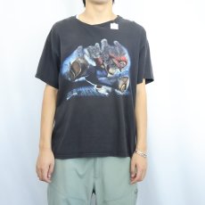 画像2: 2000's Dance Dance Revolution Mario Mix ゲームプリントTシャツ BLACK L (2)