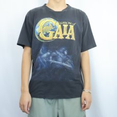 画像2: 90's NINTENDO "ILLUSION OF GAIA" ゲームプリントTシャツ BLACK  (2)