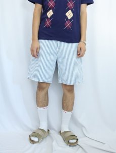 画像2: 80〜90's Lee USA製 ヒッコリーストライプ デニムショーツ W31 (2)