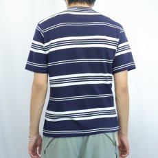 画像3: 60〜70's grubb stuff ボーダー柄 Tシャツ NAVY M (3)