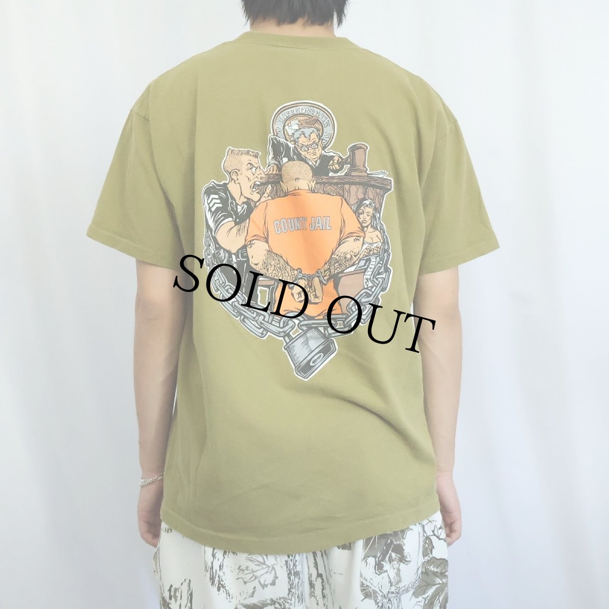 画像4: 90's SUCKER BRAND USA製 スケートブランドプリントTシャツ XL (4)