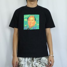 画像2: 90's BLUE BALL "Mao Zedong" 偉人プリントTシャツ BLACK M (2)