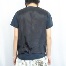 画像4: 80〜90's ATTITUDES COLLEZIONI USA製 総柄 レーヨンベスト L (4)