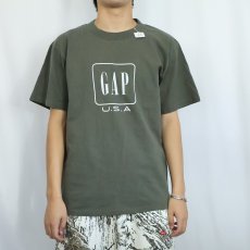 画像2: 90's ブート GAP USA製 ロゴプリントTシャツ M (2)