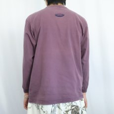 画像4: 90's Patagonia USA製 ロゴ刺繍 ポケ付きロンT M (4)