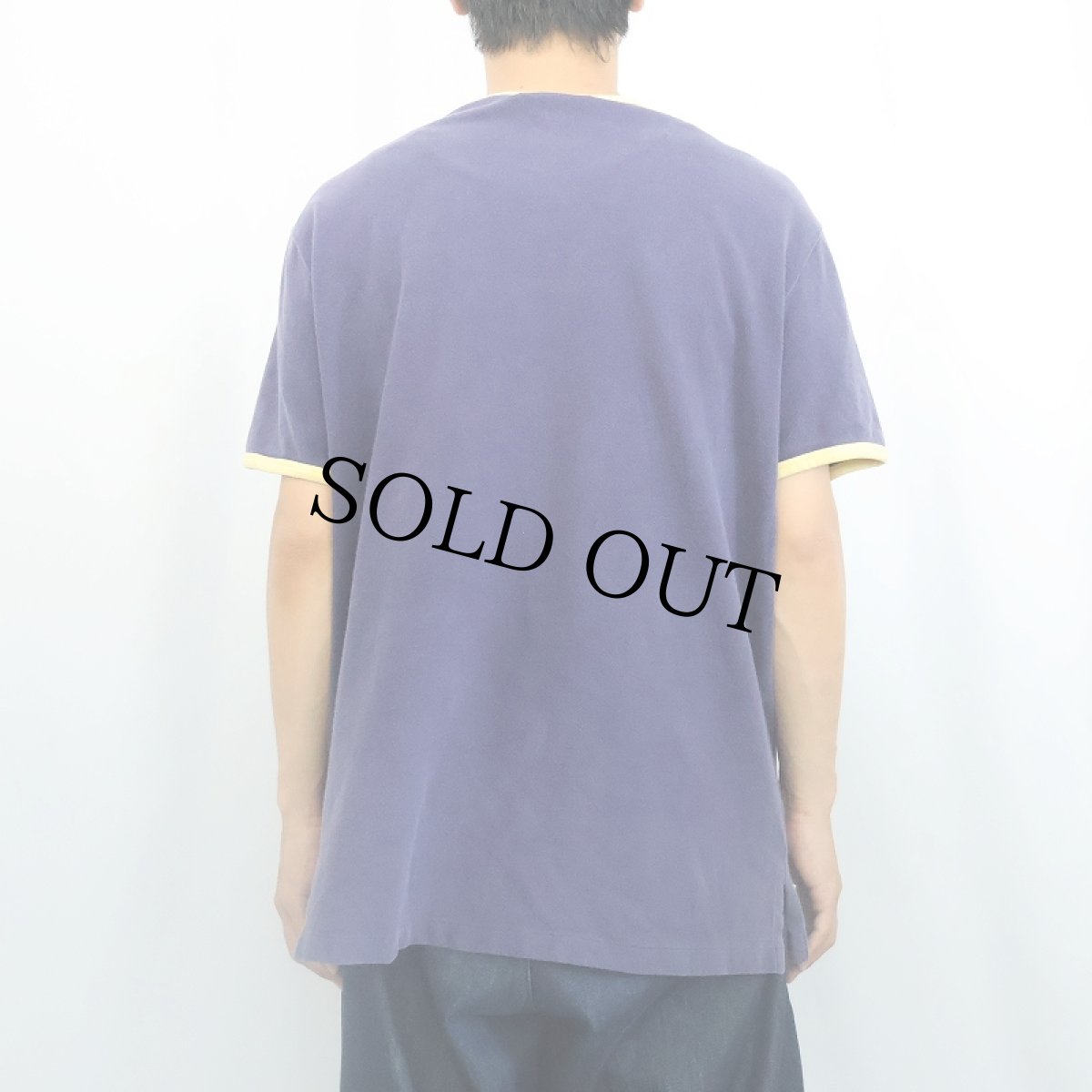 画像3: POLO Ralph Lauren ロゴ刺繍 鹿の子 ヘンリーネックTシャツ NAVY XL (3)