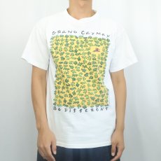 画像2: 90's GRAVITY GRAPHICS USA製 "GRAND CAYMAN" プリントTシャツ M (2)