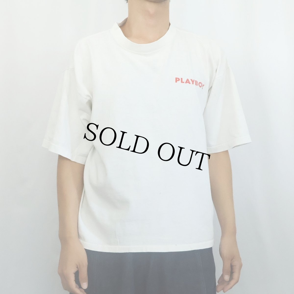 画像3: 90's PLAY BOY USA製 ロゴプリントTシャツ XL (3)