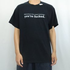 画像3: Martin Atkins "Welcome to the Music Business - You're Fucked" 音楽ビジネス本プリントTシャツ BLACK L (3)