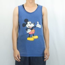 画像2: 80's Disney MICKEY MOUSE USA製 キャラクタープリントタンクトップ M (2)