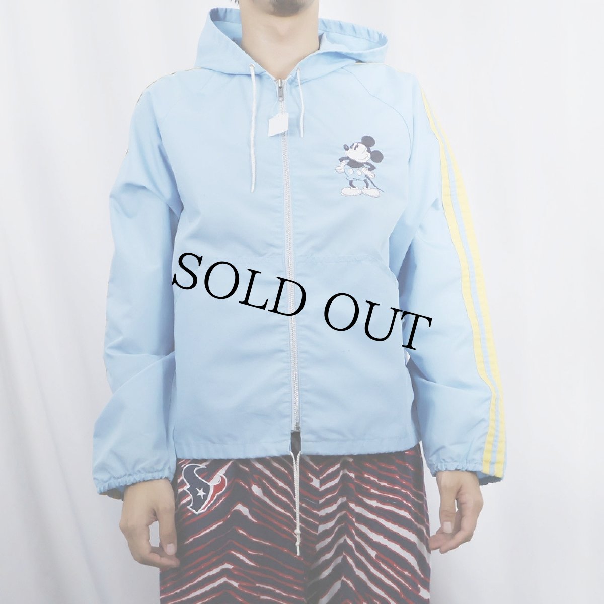 画像2: 70〜80's "MICKEY MOUSE" キャラクター刺繍 コットンジップパーカー  (2)
