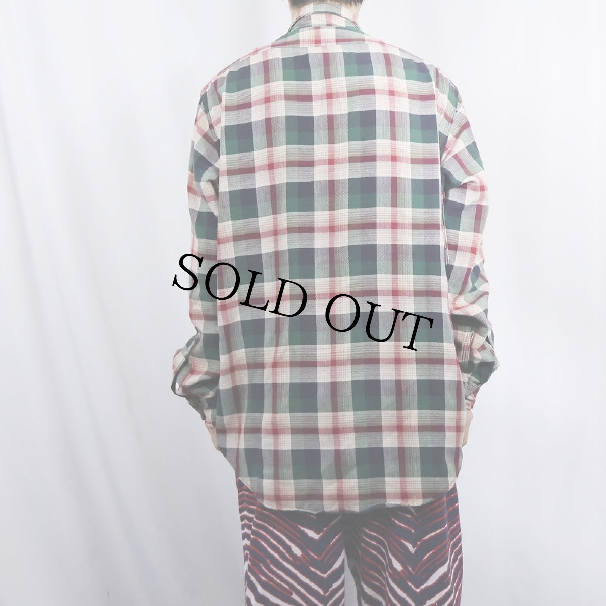 画像3: 80〜90's POLO Ralph Lauren "AUTHENTIC DUNGAREES" チェック柄 コットンワークシャツ L (3)