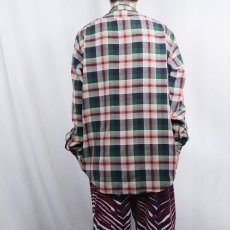 画像3: 80〜90's POLO Ralph Lauren "AUTHENTIC DUNGAREES" チェック柄 コットンワークシャツ L (3)