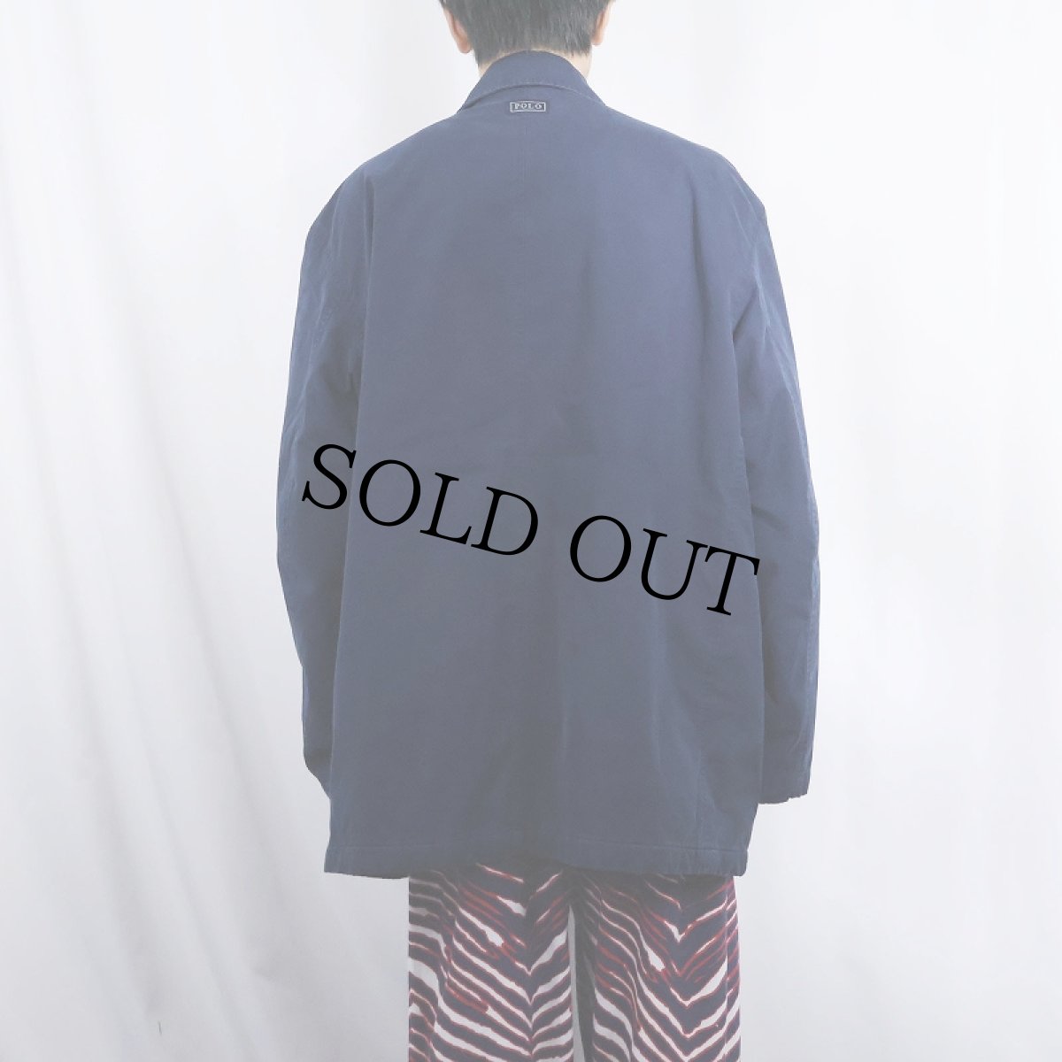 画像3: POLO Ralph Lauren コットンハンティングジャケット NAVY XL (3)