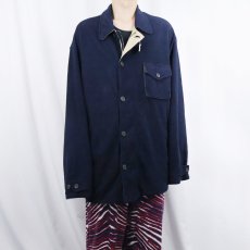 画像2: 90's POLO Ralph Lauren CANADA製 フリースジャケット NAVY XL (2)