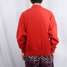 画像3: 90's RUSSELL ATHLETIC USA製 前V タートルネック 無地スウェット M (3)