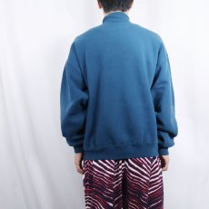 画像3: 90's RUSSELL ATHLETIC USA製 前V タートルネック 無地スウェット XL (3)