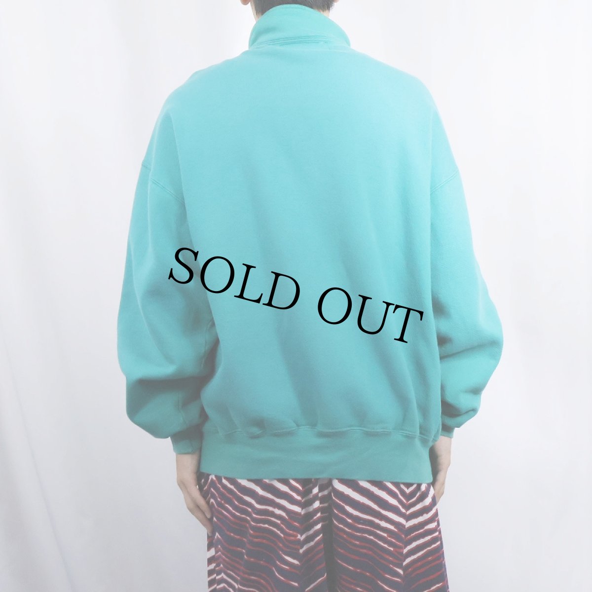 画像3: 90's L.L.Bean by RUSSELL ATHLETIC USA製 ハーフジップスウェット XL (3)