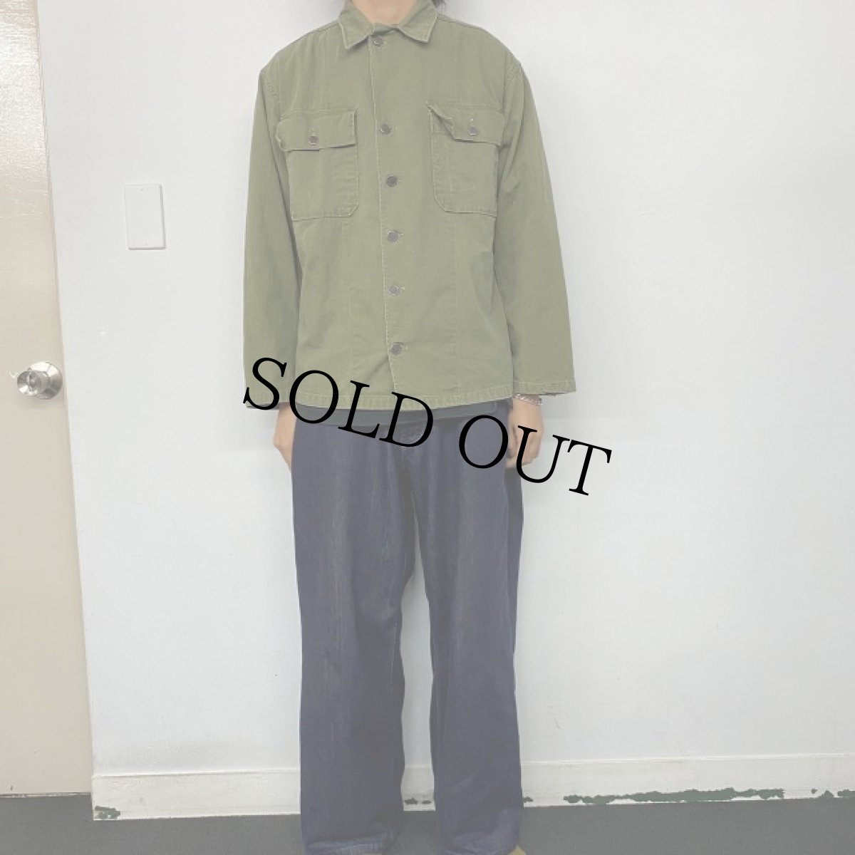 画像2: 40〜50's U.S.ARMY 13スター HBTジャケット (2)